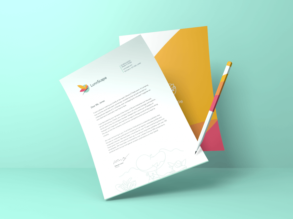 lunnscape branded stationery_stationery