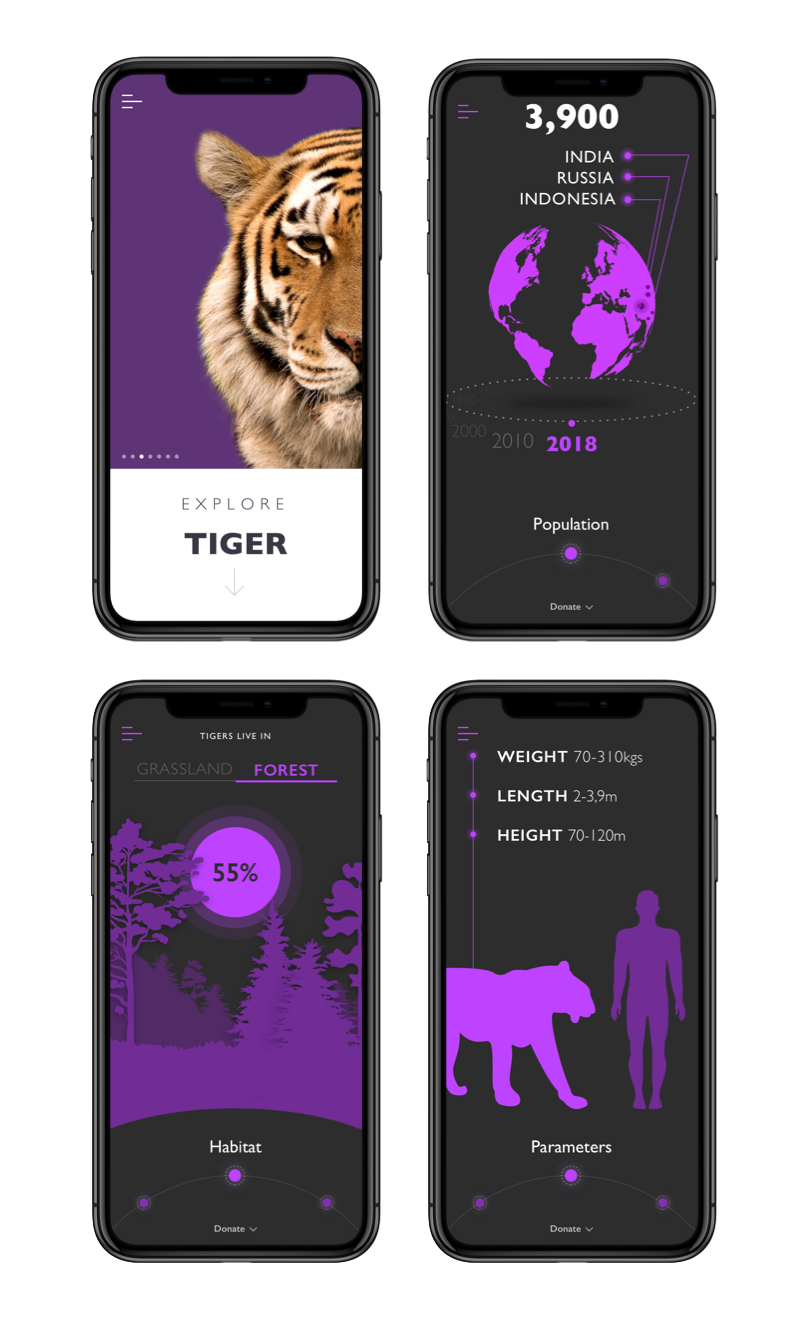 Nature Encyclopedia App Tiger