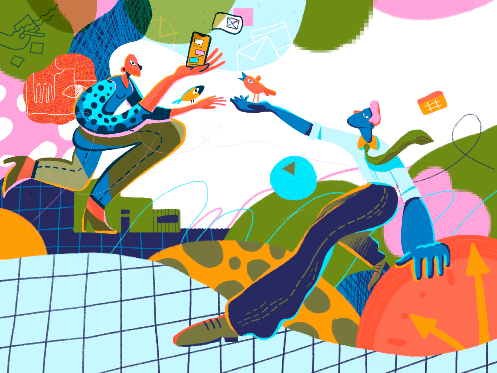 creative productivity illustration tubikarts