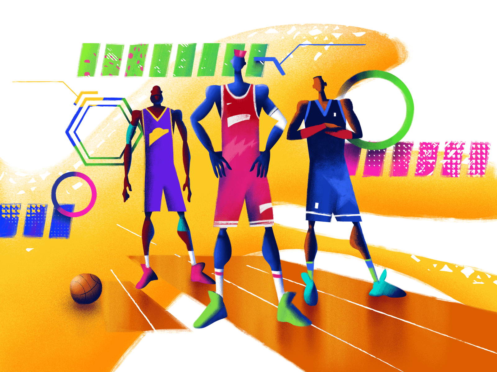 team up design illustration