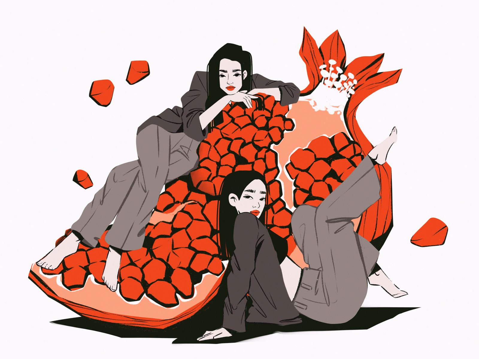 color illustrations red