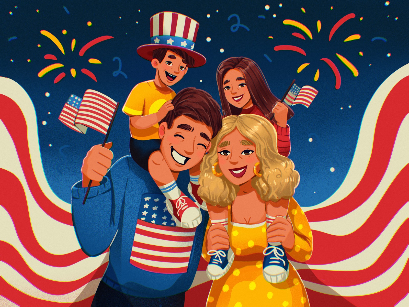 family moments independence day