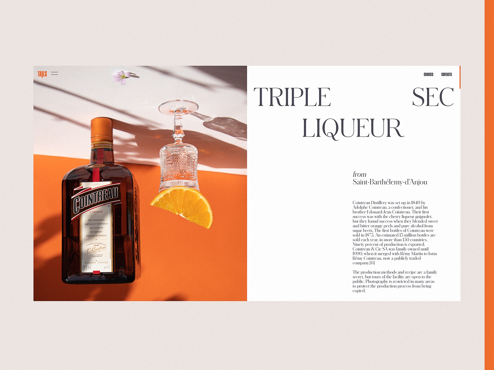 bartending encyclopedia web design